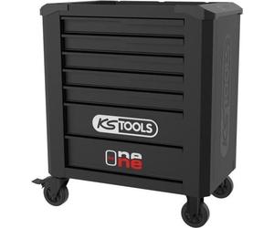 Werkstattwagen - Leer - 7 Schubladen - KS Tools - 823.0007F - Schwarz