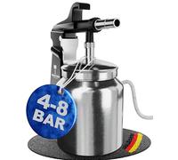 WERKTHOR Pistolet de sablage à air comprimé avec gobelet de 1 l - Sableuse pour compresseur 4 à 8 bar - Sableuse professionnelle avec buse de 6 mm - Pistolet anti-rouille pour métal, bois et vernis