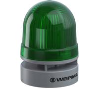 Werma Signaltechnik Avertisseur optique Mini TwinLIGHT Combi 115-230VAC GN 460.210.60 vert 230 V/AC 95 dB