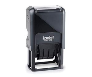 Werner Dorsch 4750 Trodat Printy Tampon/L1-Tampon dateur Textplate"Received" en bleu et Date en rouge Réf 64280