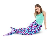 WERNNSAI Couverture sirène flanelle polaire sac de couchage portable cadeau anniversaire Noël 140x60cm
