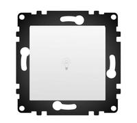 Wesa PJ-28-W Bouton poussoir mural simple standard, installation facile avec choix de différents designs, sans cadre,