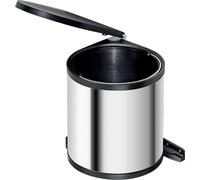 WESCO 010214-42 Poubelle 13 litres RONDO 2 à partir d'une largeur d'armoire de 40 cm, inox