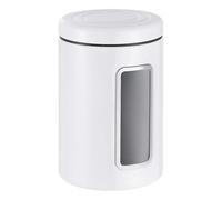 WESCO Boîte de conservation Classic Line, Boîtes Alimentaires, Bac Acier, de couleur blanche, tôle d'acier revêtue par pulvérisation, volume de 2 litres, fenêtre en acrylique