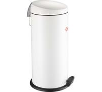 Wesco Capboy Maxi Poubelle à pédale, Poubelle, Poubelle, tôle d'acier, blanc mat, 22 L, 121531-74