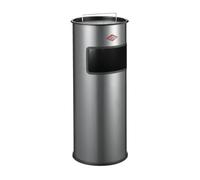 WESCO® Cendrier sur pied 30 l. avec tamis, argenté