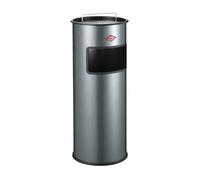 WESCO Cendrier sur pied moyen avec tamis de couleur graphite, tôle d'acier revêtue par pulvérisation, volume de 30 l, fente d'insertion, sans insert