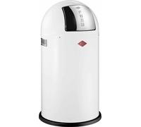 WESCO Collecteur de déchets 175831-01 PUSHBOY en BLANC de 50 litres avec couvercle rabattable / Poubelles / Poubelles