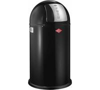 WESCO Collecteur de déchets 175831-62 PUSHBOY en NOIR de 50 litres avec couvercle rabattable / Poubelle / Poubelle