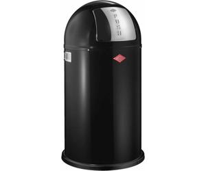 WESCO Collecteur de déchets 175831-62 PUSHBOY en NOIR de 50 litres avec couvercle rabattable / Poubelle / Poubelle
