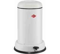 WESCO® Collecteur de déchets à pédale Baseboy 15 litres, blanc mat