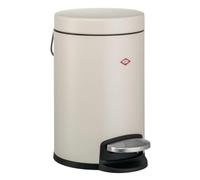 Wesco Collecteur de déchets cosmétiques de couleur sable mat, tôle d'acier de qualité supérieure, volume 3 litres, pédale et insert en plastique amovible