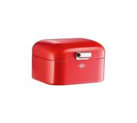 WESCO Mini boîte à pain Grandy de couleur rouge, tôle d'acier revêtue par pulvérisation, trous d'aération et poignée stable