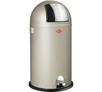 WESCO Poubelle à pédale 177731-03 KICKBOY en maillechort de 40 litres / Collecteur de déchets / Poubelle
