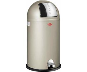 WESCO Poubelle à pédale 177731-03 KICKBOY en maillechort de 40 litres / Collecteur de déchets / Poubelle