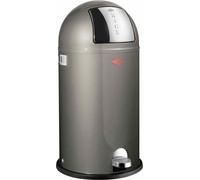 WESCO Poubelle à pédale 177731-13 KICKBOY en graphite de 40 litres / Collecteur de déchets / Poubelle
