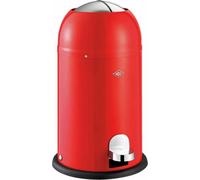 WESCO Poubelle à pédale 180312-02 KICKMASTER JUNIOR en rouge de 12 litres / Collecteur de déchets / Poubelle
