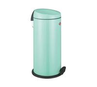 WESCO Poubelle à pédale classique Capboy Maxi de couleur menthe, tôle d'acier revêtue par pulvérisation, insert en métal de 22 litres de volume, pédale en plastique