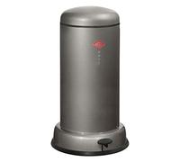 WESCO Poubelle Baseboy en Acier Inoxydable de Couleur Graphite avec Un Volume de 20 litres - avec pédale - 38 x 38 cm