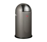WESCO Collecteur de déchets 175831-13 PUSHBOY en GRAPHIT de 50 litres avec couvercle rabattable / Poubelle / Poubelle