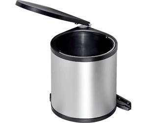 WESCO Rondo Poubelle à encastrer 340 x 470 x 285 mm 13L, coloris argenté