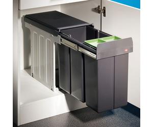WescoDouble 30 DT. Collecteur de déchets, anthracite. - Poubelle