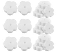 WESIEVYA 18 Pcs Éponge Absorbante D'huile pour Spa et Fontaine, Forme Fleur Blanche, Flottante Structure Fine pour Nettoyage et Filtration des Piscines