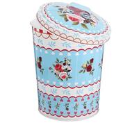 WESIEVYA 1pièce Boîte Décorative Fer avec Couvercle Boîte de Rangement pour Bonbons et Snacks Coffret Cadeau Festif Grande Capacité Motif Imprimé Protection de Surface pour Usage
