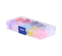 WESIEVYA 200pièces Buckles pour Masque Silicone Coeur Antidérapant Régulateurs Ajustables pour Cordons de Masque Accessoire Pratique pour Usage Quotidien