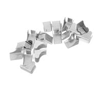 WESIEVYA 20pcs Clips de Support D'étagère Métallique pour Armoire en Fer Structure Modulaire et Fente Clip 7mm, Réglage Hauteur Étagère, Installation Facile, pour Bureaux et Bibliothèques