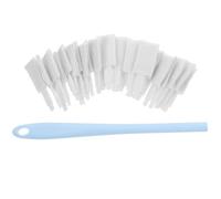 WESIEVYA 31pièces Brosse de Nettoyage à Long Manche Jetable Brosse WC Usage Unique pour Taches Coins Mortes Fenêtres Claviers Salle de Bains Lot de Inclus Manche Têtes de Rechange Bleu