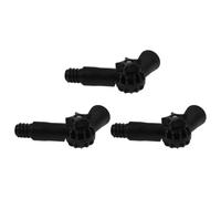 WESIEVYA 3pièces Adaptateur Angle Articulé pour Manche Balai Embout à Tête Filetée Américaine Compatible Balai Fenêtre Brosse Araignée et Plumeau Accessoires Robustes pour Rallonge Manche