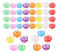 WESIEVYA 50pcs Capsules Rondes en Plastique Réutilisable 45mm pour Distributeurs Automatiques, Décoration Diy, Contenant Dragées Mariage, pour Bureaux et Boutiques
