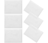 WESIEVYA 6pcs Pochettes Adhésives Transparentes en PVC pour Cartes et Notes, Résistantes à l'eau et Lisses, pour Tableaux D'affichage et Boîtes de Rangement