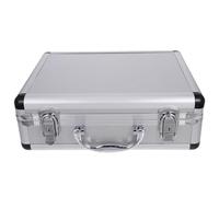 WESIEVYA Boîte à Outils Valise Compacte en Alliage D'aluminium Portable Argenté Design Sécurisé Bavure Rangement des Outils à Domicile