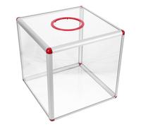WESIEVYA Boîte à Tombola Acrylique Transparente Moyenne Urne Électorale Multifonctionnelle pour Collecte de Fonds Rangement de Billets et Cartes Design Robuste et Montage sans Outil