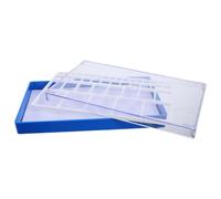 WESIEVYA Boîte de Rangement Préservation Contre Dommages pour Pièces de Montre en Plastique Bleu Plateaux Compartimentés Précis pour Usage Professionnel en Horlogerie