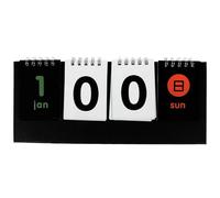 WESIEVYA Calendrier Perpétuel Debout Plusieurs styles Calendrier de Bureau Plusieurs styles Noir Moderne en Papier Affichage du Score et Compte à Rebours pour Décorer une Plusieurs styles