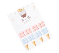 WESIEVYA Kit de Décoration Rose et Bleu pour Fête de avec Autocollants Papier Couché, Activité Amusante et Surprise pour Party Gender Reveal