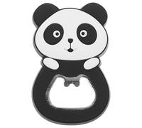 WESIEVYA Ouvre-bouteille Décoratif Magnétique et Panda en Alliage et Pvc Noir, Ouvre-bière Manuel pour Pique-niques Camping en Plein Air