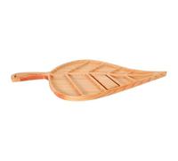 WESIEVYA Plateau de Service en Bois Forme Feuille, Léger et Portable, pour Restaurant ou Maison, Plateau Décoratif pour Dessert et Apéritif
