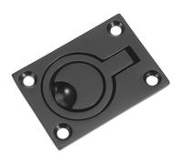 WESIEVYA Poignée de Panneau de Yacht en Acier Inoxydable, Poignée de Pont Carrée Noire 5x4x1cm, Gain de Place, Forte Charge, pour Pont de Yacht et Trappe de Sol Encastrée