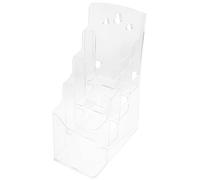 WESIEVYA Présentoir Porte-brochures Transparent en Acrylique pour Bureau Design Incliné et Rangement Classifié, Organiseur Pratique pour Stockage de Documents en Magasin ou Dortoir