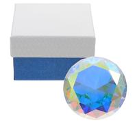 WESIEVYA Presse-Papier en Verre Cristal 60 Mm Forme Diamant pour Décoration D'événements Spéciaux, Ambiance Raffinée et Matériau en Verre Cristallin Naturel