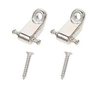 WESIEVYA Retenue de Cordes Facile à Installer en Métal Argenté Protège L'usure des Cordes Vis de Montage, Lot de 2 Set de Set de Pièces pour Guitare Électrique