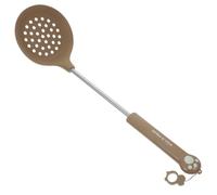 WESIEVYA Set de 4 Cuillères en Silicone et Acier Inoxydable, Résistantes la Chaleur, Antiadhésives, Économisant L'effort, pour Usage Domestique et Quotidien