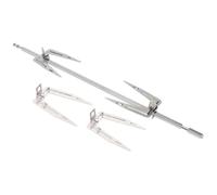 WESIEVYA Set de Fourchettes à Poulet Rôti en Acier Inoxydable, Durabilité Longue Durée, Insertion et Retrait Faciles, Accessoire Barbecue pour Four à Convection