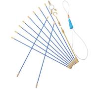 WESIEVYA Tire-câbles Kit Complet en Fibre de Verre et Cuivre Électriques Outil Polyvalent et Facile à Utiliser pour Tirage de Fils Conduits Muraux pour Électriciens