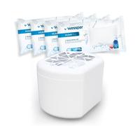 Wessper absorbeur d'humidité, lot de 1 deshumidificateur avec 4 recharge | desumificateur d humidité, réduit la moisissure et les odeurs, recharge absorbeur d'humidité, sans électricité