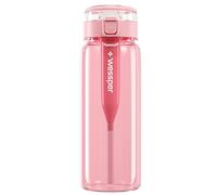 Wessper Gourde Isotherme avec une Filtre Infuseur, Bouteille d’eau Sportive FItness sans BPA avec Filtre à charbon actif, Bouteille pour le Sport, la Gym, l'école et les Enfants 680ml Rose